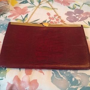 Etra Oxblood genuine leather purse